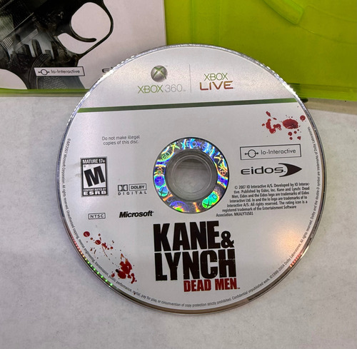 Kane & Lynch Dead Men | Xbox 360 Original (Usado)