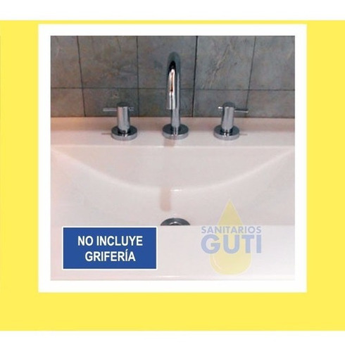 Vanitory 50 Cm Cuadrado Maral Laqueado Vidrio Baño Blanco