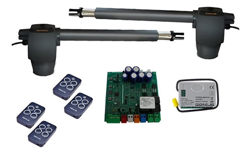 Kit Motor Genius Bat324 2 Hojas Genius/faac/merik Frecuencia 433
