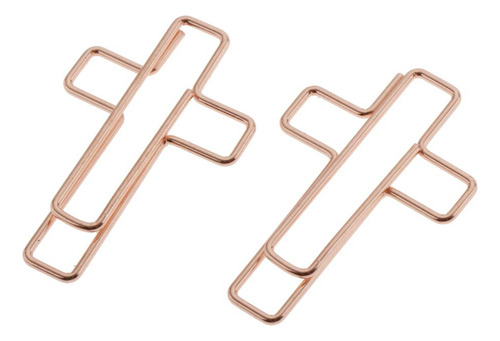 Los Clips De Papel De 10pcs Ahuecan Las Abrazaderas Boletos