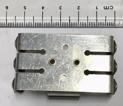 Porta Bateria Aluminio Para 3 Aaa 50x30x10mm Port.bat-171