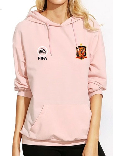 Buzo Hoodie Capota Seleccion España Fifa Ea Sports Mujer