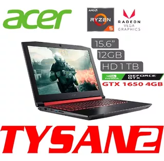 Notebook Acer Gamer Ryzen 5 12g Gtx 1650 1tb Ñ En Stock Ya!!