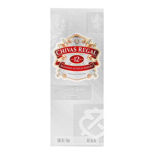 Imagen 1 de 4 de Chivas Regal 12 Años Scotch escocés 750 mL
