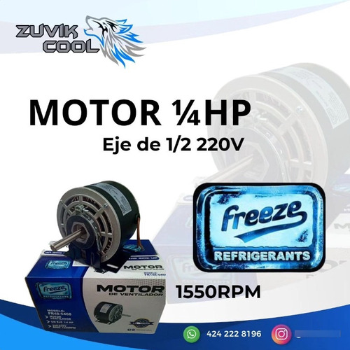 Motor De 1/4hp Freeze