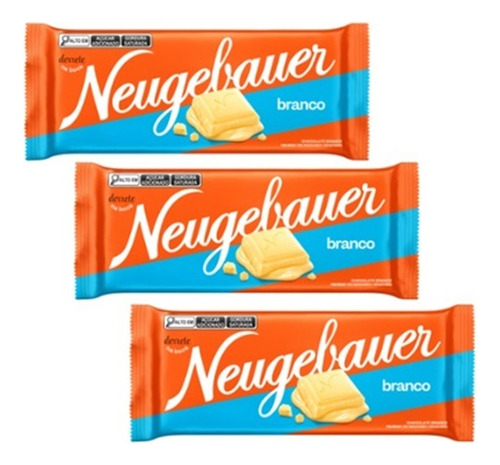 Chocolate Blanco Neugebauer Importado X 3 Tabletas 80 Gr C/u