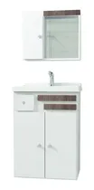Comprar Mueble De Baño Aereo Con Puertas Y Cajón Botiquin Espejo