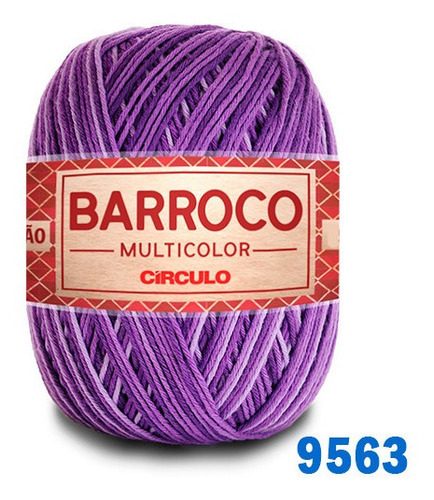 Barbante Barroco Maxcolor Multicolor Círculo N6 400g 452mts Cor 9563 - Vinhedo