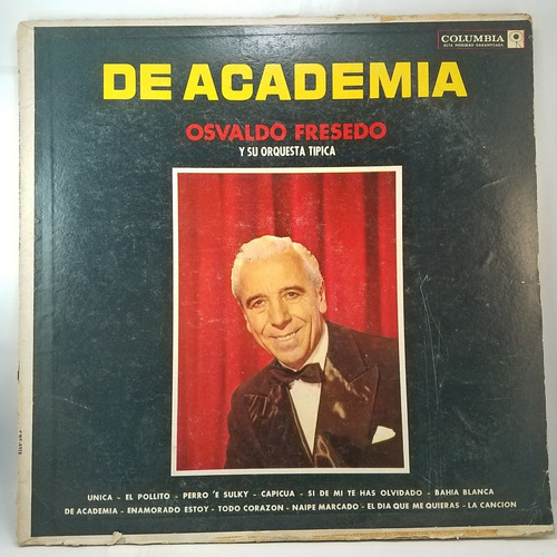 Osvaldo Fresedo - De Academia - Vinilo Lp - Tango