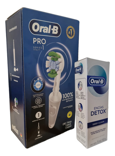 Cepillo De Dientes Eléctrico Oral-b Pro Series 1 + Detox