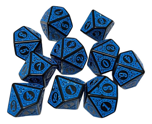 6 Juego De Dados Poliédricos De 2-6 Paquetes De 6 Piezas