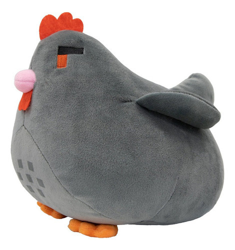 Pelúcia de frango Stardew Valley, 4 peças, cor azul+cinza+marrom+bege, pau grande
