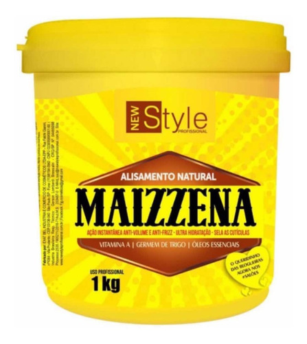 Máscara De Hidratação Maizzena New Style 1kg