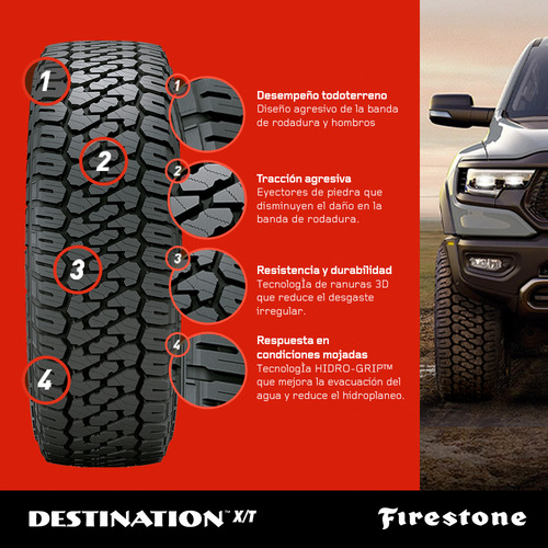 Llanta 275/55r20 120r Destination X/t Firestone