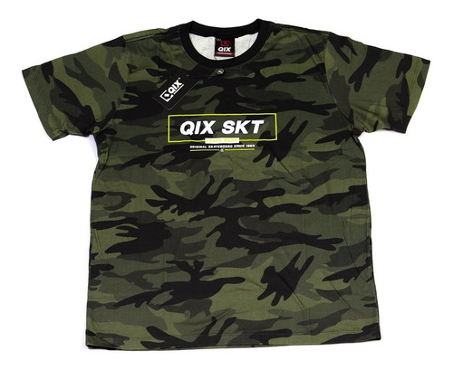 Imagem 3 de 4 de Camiseta Qix Skate Camuflada Masculina Lançamento