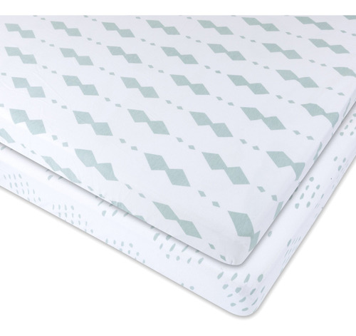 Pack N Play Portable Crib Sheet Set 100% Jersey Cotton