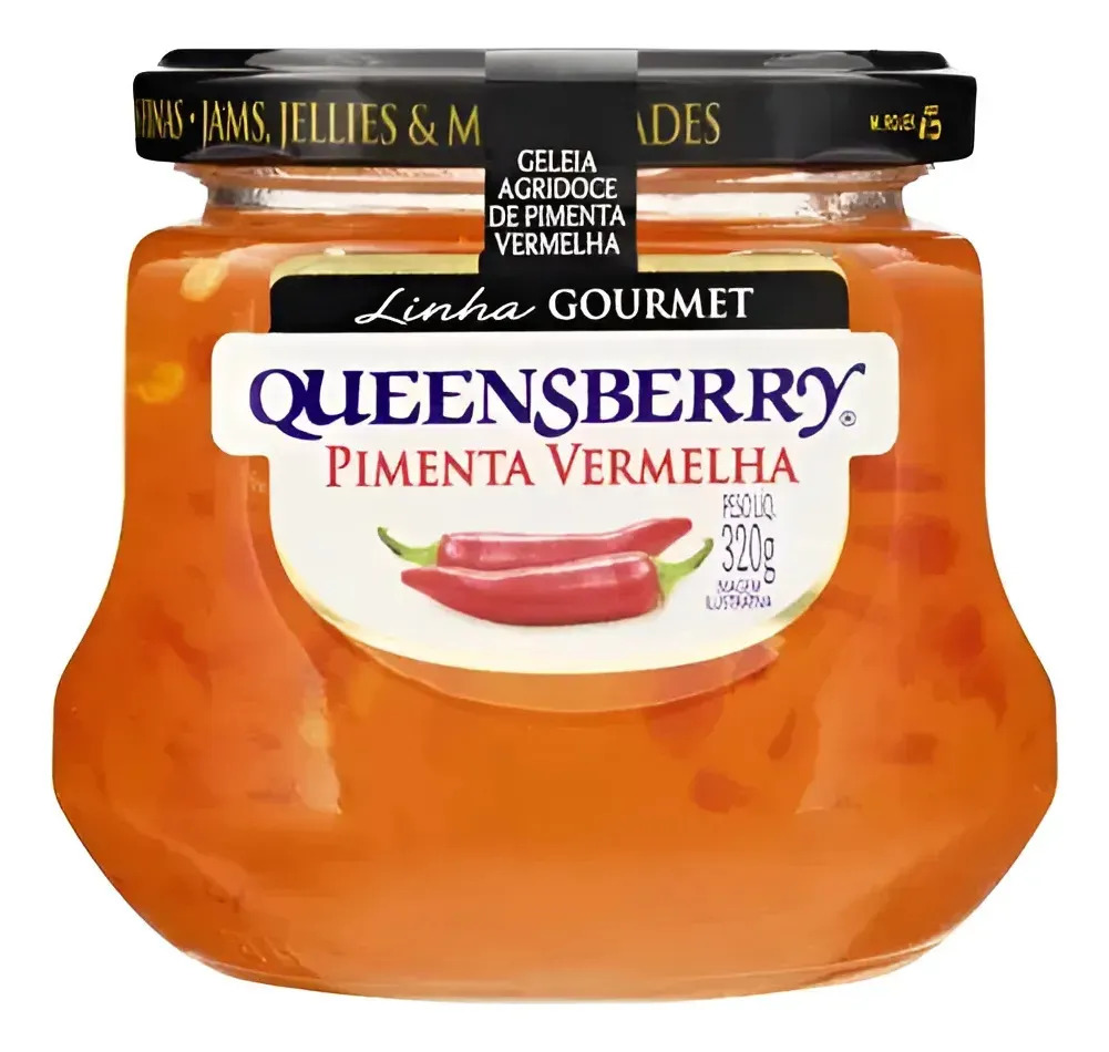 Pote Geleia Queensberry Gourmet Pimenta Vermelha