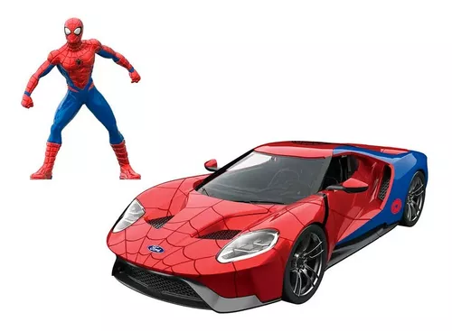 Carro Metals Die Cast Homem-Aranha (Spider-Man) & Carro Ford GT