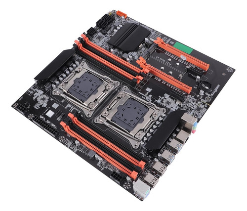 Placa Mãe Dual X99 2011-3 V 8x Ddr4 2x Nvme +2x Xeon 2630 V3 Preto