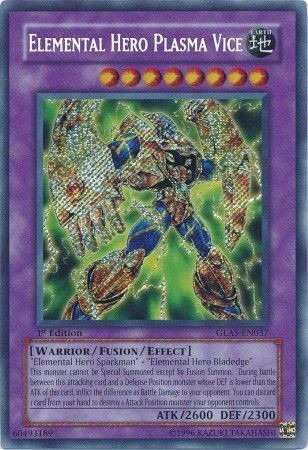 Elemental Hero Héroe Elemental Plasma Vice Secret Raro Yugi