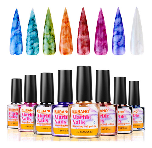 Burano Esmalte De Uñas De Gel De Mármol, Esmalte De Uñas De