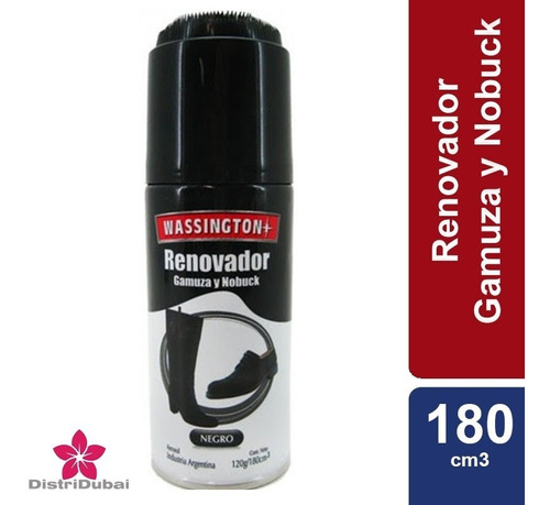 Renovador Wassington Calzado Gamuza Y Nobuck Color Negro 