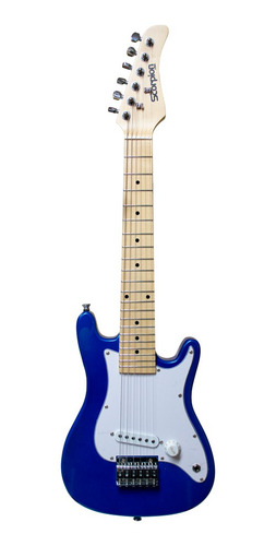 Imagen 2 de 3 de Pack Guitarra Electrica Niño Color Azul Scorpion