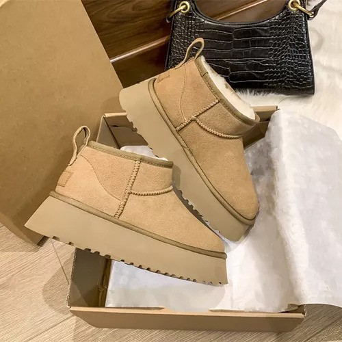 Bota Tipo Pantufla Forrada Para Mujer