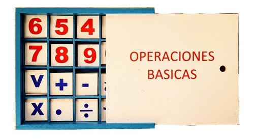 5 Operaciones Básicas Material Didáctico Madera Matematicas