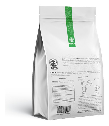 Base Kianta Coco Frappe/smoothie/sodas/esquimo 1.5kg