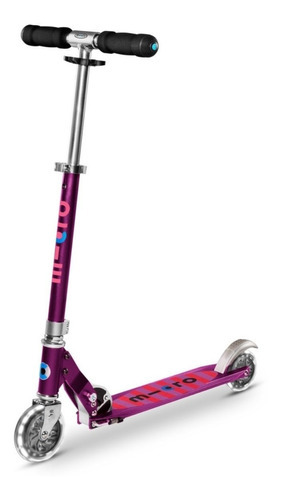 Patín Del Diablo Scooter Sprite Led Micro Aluminio Niños Color Purple Stripe