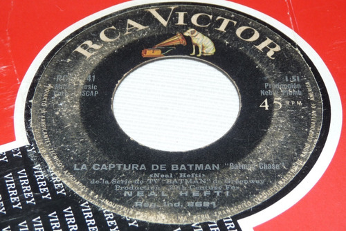 Jch- Neal Hefti Tema De Batman / Captura De Batman 45 Rpm