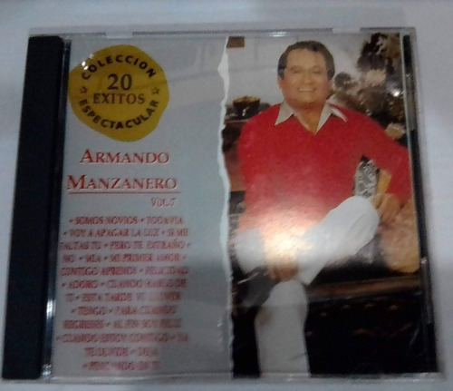 Armando Manzanero. 20 Exitos. Cd Original Usado. Qqb.