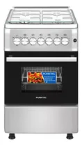 Comprar Cocina Combinada Punktal 4 Hornallas Gris Oscuro