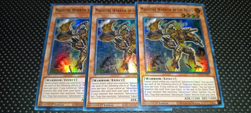 Set 3 Cartas Yugioh Magicore Warrior Of The Relics Grcr 