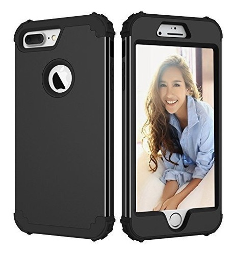 Para iPhone 7 Plus Case, Lontect Shockproof Híbrido Resisten