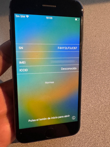 Iphone 8 Para Piezas Con Icloud Negro