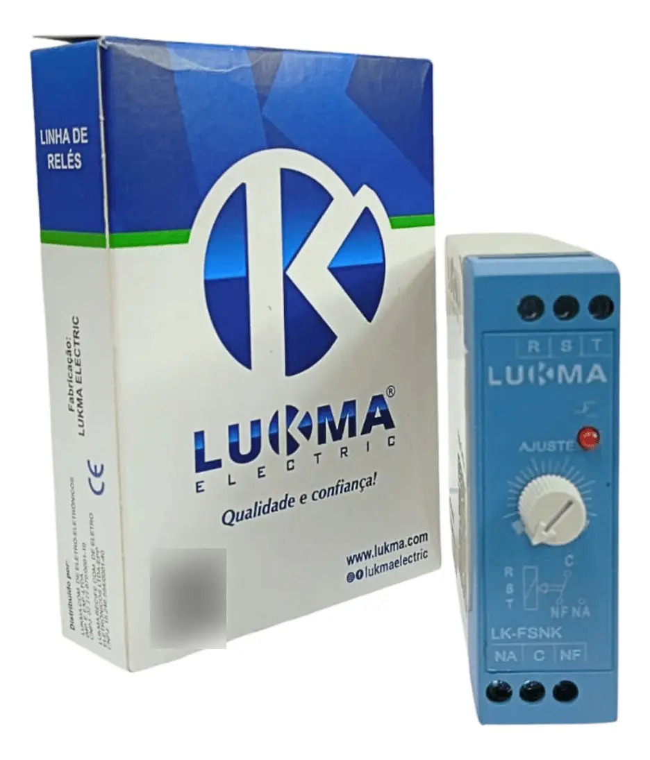 Relé Falta de Fase Trifásico 220V 60Hz com LED Lukma LK-FMSN
