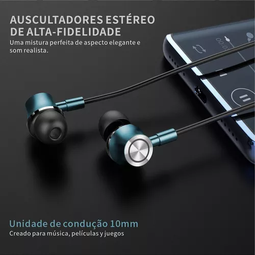 Auriculares con cable con USB-C para Oppo, Samsung, Xiaomi