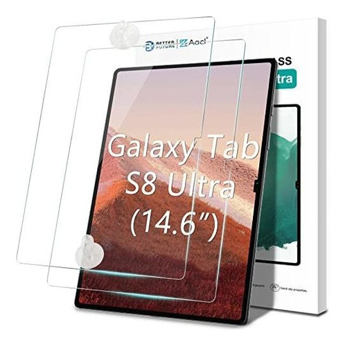 2 Vidrios Templados Para Samsung Tab S8 Ultra 