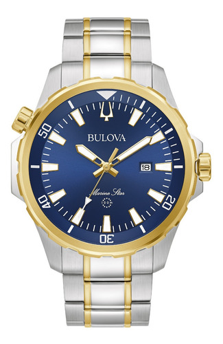 98b384 Reloj Bulova Marine Star Plateado/azul/dorado