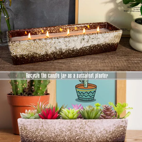 Velas Perfumadas - 5 Mechas Grandes Velas De Cítricos Para C