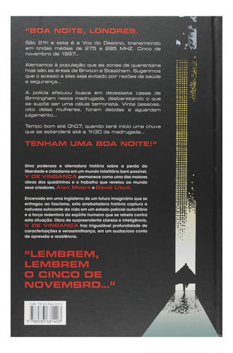 V De Vingança - Capa Dura (panini) ~leia A Descrição (Usado)