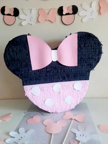 Piñata Minnie Silueta Negra O Blanca