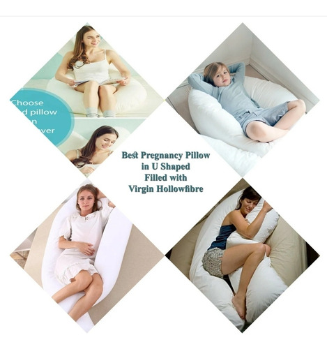 Almohada De Lactancia Y /o Embarazo Microgel Color Gris oscuro Geométrico