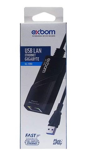 Adaptador Placa De Rede Rj45 Ethernet Usb 3.0 Rj45 1000mbps