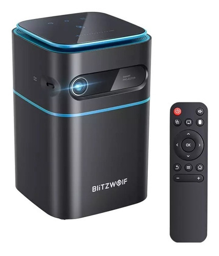 Projetor Blitzwolf Bw-vt2 Dlp Android 9.0 Wi-fi Com Bateria Cor Preto 127/220V