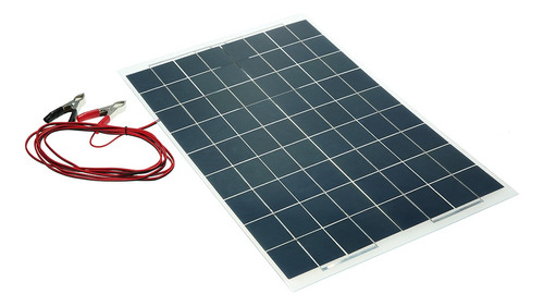 F Cargador De Batería De Panel Solar Semiflexible 30w 12v