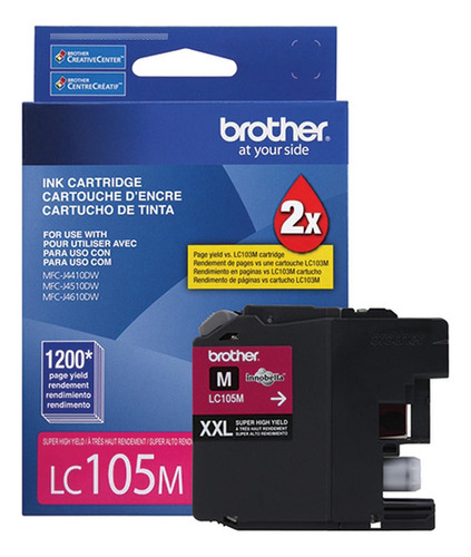 Cartucho De Tinta Brother Magenta Lc105m J4410-4510-4610dw -