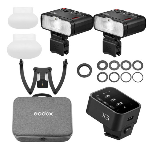 Flash Macro Dental Godox Mf12-dk3 con Disparador X3 Para Canon
